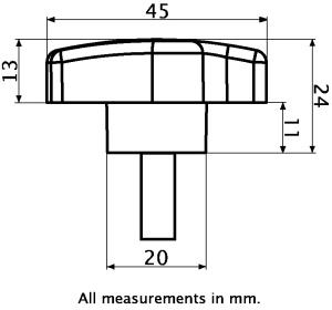Buton cu filet M8x20 - Img 3