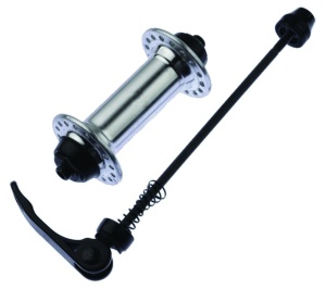 BUTUC FATA - ALUMINIU Gauri: 32 - Negru Anodizat Lungime QR: 112mm - Ax: 9mm Cale rulare: Bile d