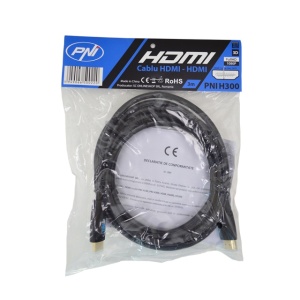 Cablu HDMI PNI H300 High-Speed 1.4V, plug-plug, Ethernet, gold-plated, 3m - Img 3