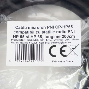 Cablu microfon PNI CP-HP65 compatibil cu statiile radio PNI HP 55 si HP 65, lungime 200cm - Img 3