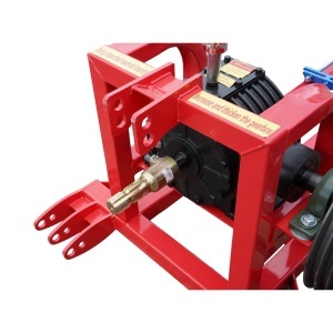 Cadru metalic pompa apa centrifuga WK88 cu suport motor, reductor, transmisie pe curea, prindere in 3 puncte si cardan inclus - Img 13