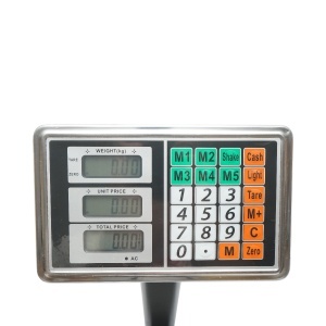 Cantar electronic de podea 150kg tip platforma 400x300mm cu brat pliabil, afisaj LCD Breckner Germany - Img 8
