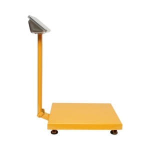 Cantar electronic de podea 350kg tip platforma 500x400mm cu brat pliabil, afisaj LCD - Img 5