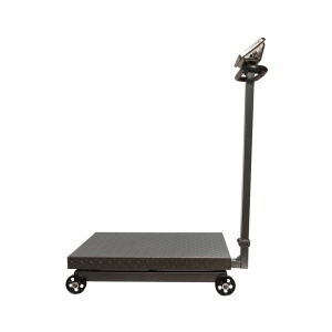 Cantar electronic de podea tip platforma 1500 kg cu roti si brat pliabil Breckner Germany - Img 2