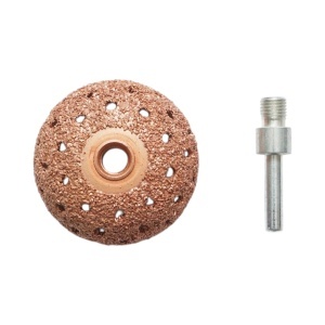 Cap abraziv polizat anvelope 50mm, granulatie 36, tija 3/8 inch - Img 2