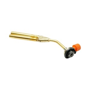 Cap arzator butelie gaz spray cu flacara dubla pentru lipire, rotire 360 grade, aprindere manuala, flacara reglabila 1300°C - Img 3