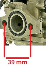 Carburator compatibil scutere Honda / Peugeot 50cc 39mm - Img 3