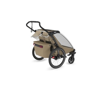 Carucior multisport double Thule Chariot Cross 2, Faded Khaki - Img 4
