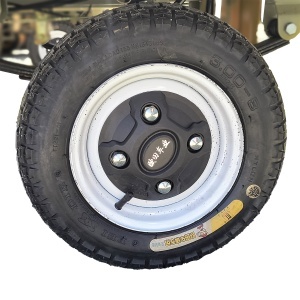 Carucior platforma electrica transport marfa cu bancheta si obloane 1200W, 60V, 2.5x1.25m sarcina maxima 1000Kg THOR - Img 6