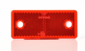 Catadioptru reflectorizant dreptunghiular rosu 96x42 mm