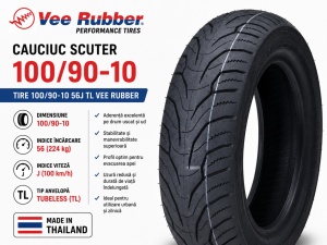 Cauciuc scuter 100 / 90 - 10 Vee Rubber (56J)