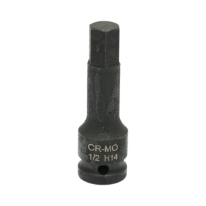 Cheie tubulara de impact bit hexagonal H14, 78mm, patrat 1/2 inch Cr-Mo Breckner Germany