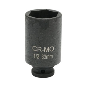 Cheie tubulara de impact lunga 33mm, 78mm, patrat 1/2 inch Cr-Mo Breckner Germany