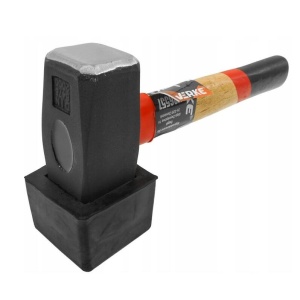Ciocan din metal cu capat din cauciuc, dreptunghiular 2Kg - Img 3