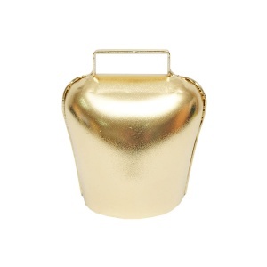 Clopot ovine si bovine, talanga 11.5 cm, aurie - Img 2