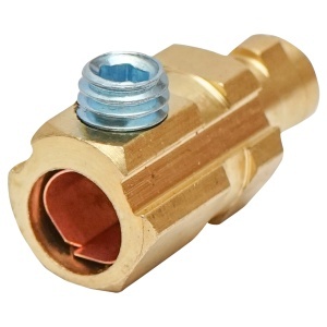 Conector 9mm, DKJ10-25 pentru cablu sudura rosu Breckner Germany - Img 2