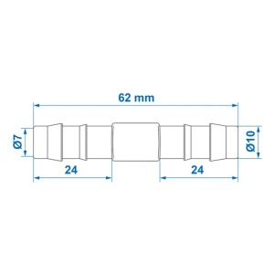 Conector drept apa 10mm 2 buc - Img 4