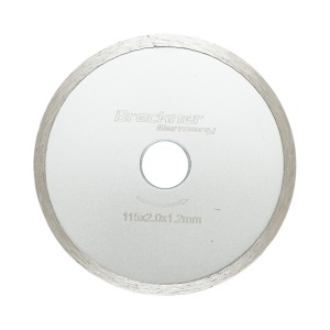 Disc diamantat continuu 115x2.0x22.23mm, taiere umeda pentru ceramica, gresie, faianta Breckner Germany
