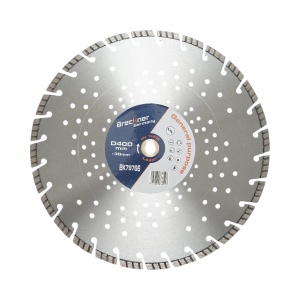 Disc diamantat turbo segmentat 400x30mm, segment 10mm pentru beton armat, pavele, boltari, piatra dura Breckner Germany