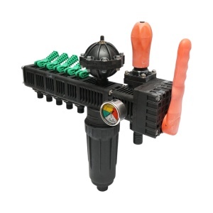 Distribuitor erbicidator cu 5 cai, filtru si manometru cu glicerina 25 bar - Img 2