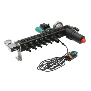 Distribuitor erbicidator cu 5 cai, filtru, supapa electrica si manometru cu glicerina 25 bar - Img 5