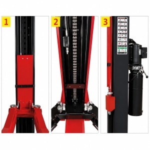 Elevator auto cu 2 coloane 380V, 2.2kW, capacitate ridicare 3500kg, actionare mecanica, inaltime ridicare 1900mm - Img 4