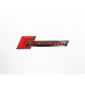 Emblema " Supercharged "culoare Rosu