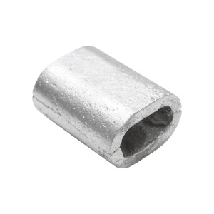Ferula / bucsa de presare din aluminiu pentru cablu troliu 16 mm - Img 2