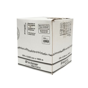 Folie infoliat baloti alba 250mm x 25mic x 1800m cu protectie UV Breckner Germany - Img 3
