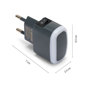 FROOT: Veioza LED de noapte cu intrerupator ON/OFF. Antracit - Img 2