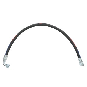 Furtun presiune 1200mm hidraulic 2SN DN10 sertizat cu armaturi 90 grade M20x1,5 si armatura dreapta M20x1,5