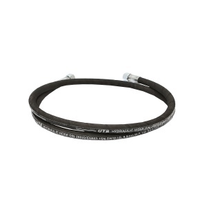 Furtun presiune 2SN DN10 sertizat cu capete fixate hidraulic L= 1800mm (Reductie M20X20) - Img 3