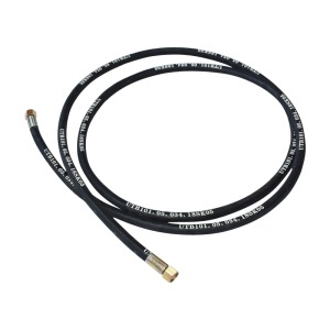 Furtun presiune 2SN DN10 sertizat cu capete fixate hidraulic L = 3400 mm (Reductie M20X20) - Img 2
