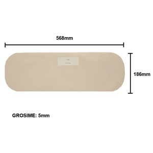 Geam 568x186x5mm fata (ochi) cabina patrata tip vechi UTB U-650
