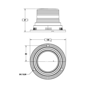 Girofar 12/24V led cu magnet - Img 2