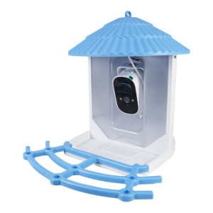 Hranitoare inteligenta pentru pasari PNI MyBird PT035 cu camera Wi-Fi 4MP si panou solar 3W, rezervor hrana 2l, aplicatie dedicata, detectie miscare, notificari instant, slot card micro SD, audio bidi