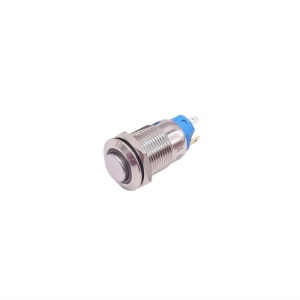 Intrerupator buton On-Off, fi12mm, aluminiu - Img 1
