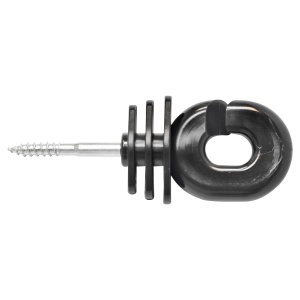 Izolator inelar negru 5.9mm 111x40mm gard electric Breckner Germany
