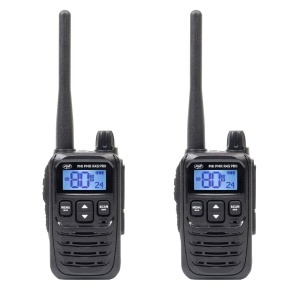 Kit 2 statii radio portabile PNI PMR R45 PRO 446MHz, 0.5W, 99CH programabile, 16 PMR, VOX, TOT, BCL, Scan, Roger Beep