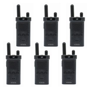 Kit 6 statii radio portabile PNI PMR R60 446MHz, 0.5W, 16 canale programabile, 16 PMR si tonuri 50 CTCSS si 104 DCS, Scan, blocare taste, SOS, Monitor, acumulator 1200mAh