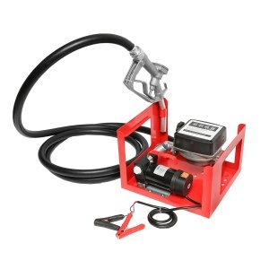 Kit pompa transfer motorina 12V, debit 40L/min cu contor, furtun aspiratie 1,5m, furtun transfer 4m si pistol Breckner Germany - Img 2