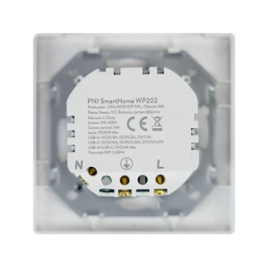 Kit Priza dubla inteligenta PNI SmartHome WP202 WiFi cu rama montaj ingropat control prin internet - Img 4
