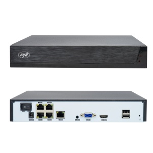 Kit supraveghere video PNI House IPMAX POE 3LR, NVR cu 4 porturi POE cu 4 camere cu IP 3MP, de exterior si HDD PNI SafeHouse 1TB inclus - Img 2