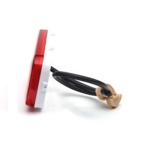 Lampa led dreptunghiulara rosie 11.5x5.5 cm - Img 2