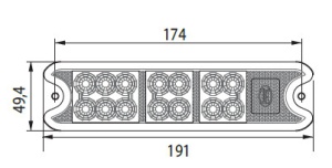 Lampa led stivuitor 19x5 cm - Img 2