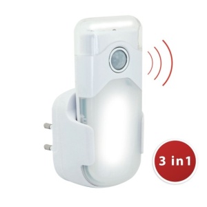 Lampa multifunctionala cu senzor de miscare, lanterna si lumina de urgenta, PRIZA V