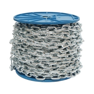 Lant electrogalvanizat 4.9x21x19.5mm DIN5685A 30m/rola tambur plastic