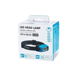 Lanterna frontala, Led COB, cu senzor de miscare, reincarcabila USB, 1400 mAh, 5W, 350lm, 6500K, 63305 Carmotion - Img 2