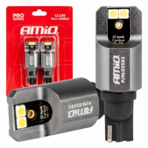 LED FULL CANBUS PRO T15 W16W 4x3030 SMD ALB 12/24V AMIO