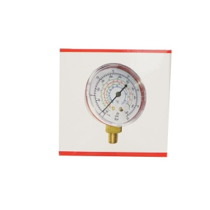 Manometru presiune joasa (rosu) pentru aer conditionat, freon 70mm 1/8 Breckner